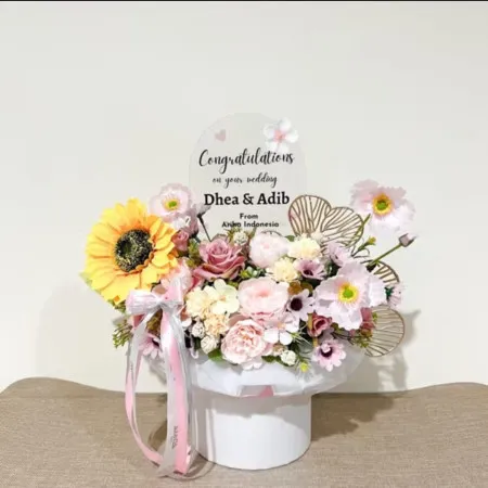 Bloom Box Akrilik Ucapan Wedding Limo